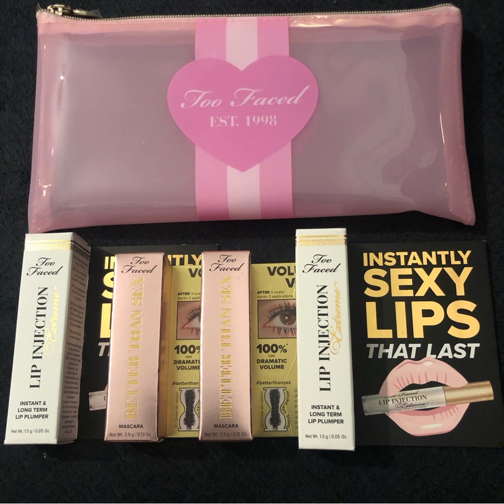 Too faced lip and mascara bundle